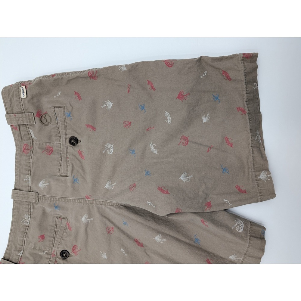 Magellan Outdoors Mens Khaki Fishing Lures Print‎ Shorts Size 30W - Picture 9 of 10